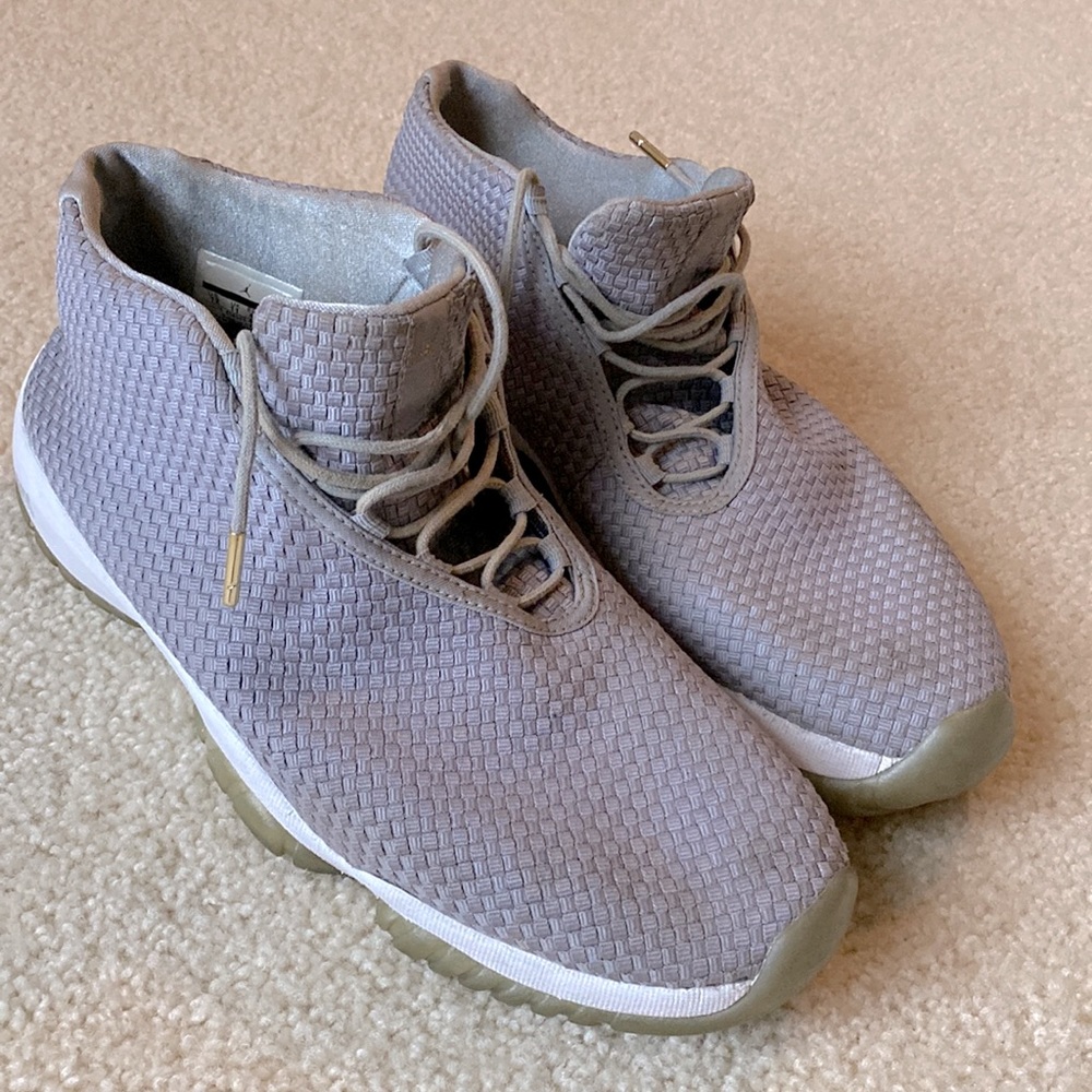Men’s Nike Air Jordan woven gray sneakers size 12